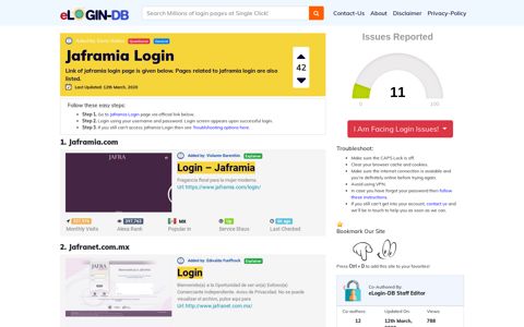 Jaframia Login - A database full of login pages from all over ...