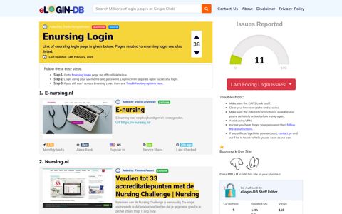Enursing Login - A database full of login pages from all over ...