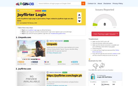 Joyflirter Login - A database full of login pages from all over ...