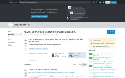 How to use Google Tasks on the web standalone? - Web ...