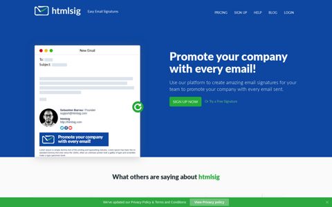 Email HTML Signature Generator - htmlsig.com | Create a free ...