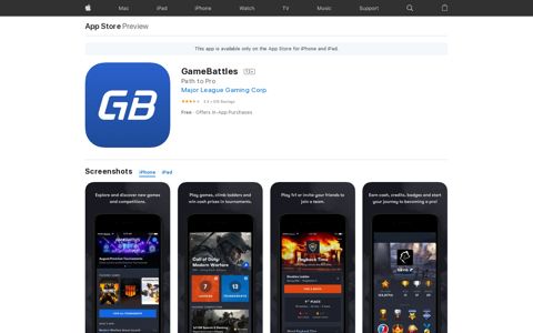 ‎GameBattles on the App Store