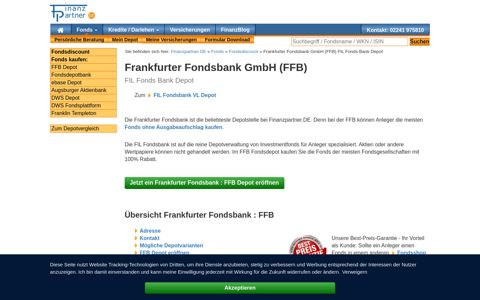 Frankfurter Fondsbank (FFB) | FIL Bank Depot