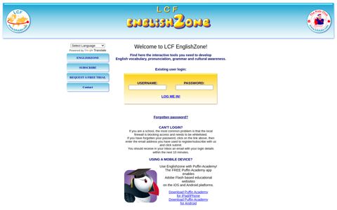 Englishzone Login - Learn English Online - LCF Clubs