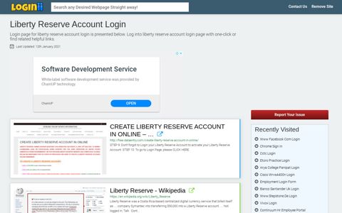 Liberty Reserve Account Login - Loginii.com