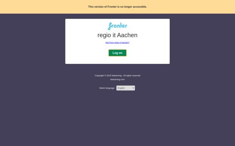 regio it Aachen - Fronter