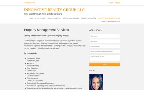 Property Management Services - INNOVATIVE REALTY GROUP