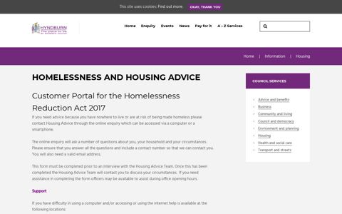 Homelessness and Housing Advice - Hyndburn Borough ...