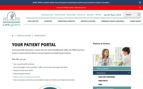 Patient Portal | Maryland Hospital - Atlantic General Hospital