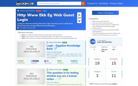 Http Www Ekb Eg Web Guest Login - Logins-DB
