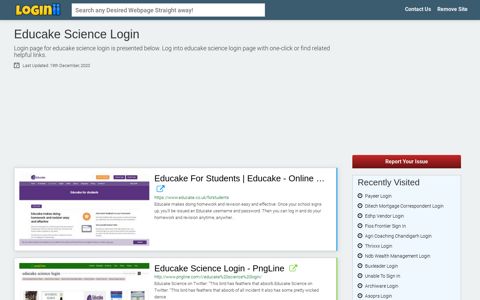 Educake Science Login - Loginii.com