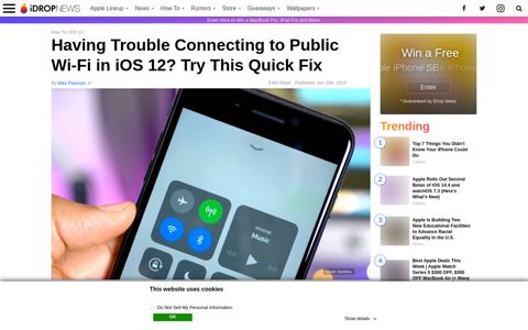 Having Trouble Connecting to Public Wi-Fi in iOS 12? Try This ...