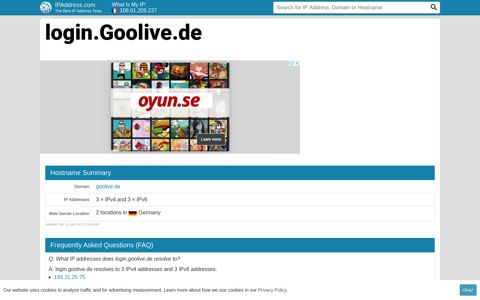 ▷ login.Goolive.de Website statistics and traffic analysis ...