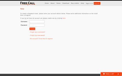 Help - FreeCall | The cheapest freecalls on the planet!