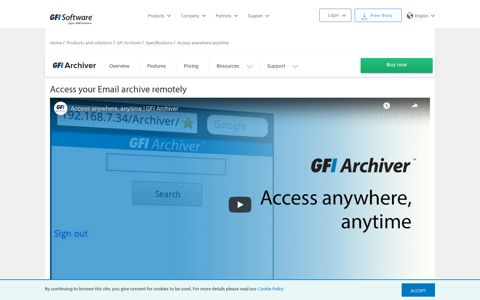 Access your Email archive remotely | GFI Archiver - GFI Software