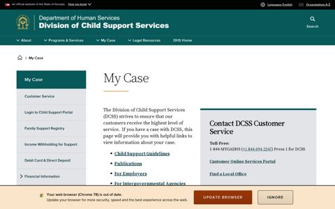 My Case - Division of Child Support Services - Georgia.gov