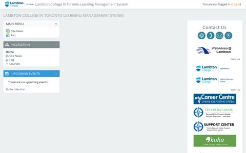 Lambton College in Toronto Learning Management System