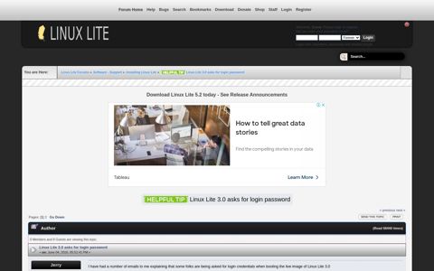 Linux Lite 3.0 asks for login password