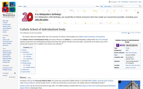 Gallatin School of Individualized Study - Wikipedia