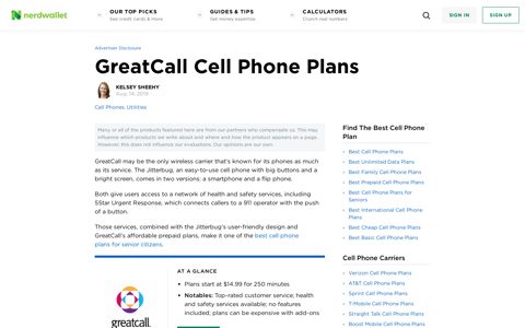GreatCall Cell Phone Plans - NerdWallet