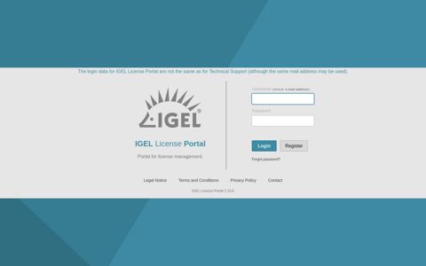 IGEL License Portal