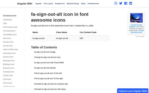 fa-sign-out-alt icon in font awesome icons - Angular Wiki