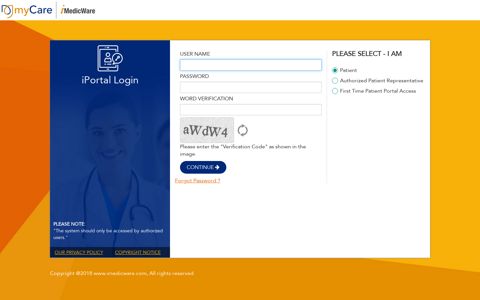 Login: Patient Portal - Mednetworx