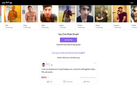 Gay Chat App: #1 Gay Chat Dating App - Fun, Fast, and Free