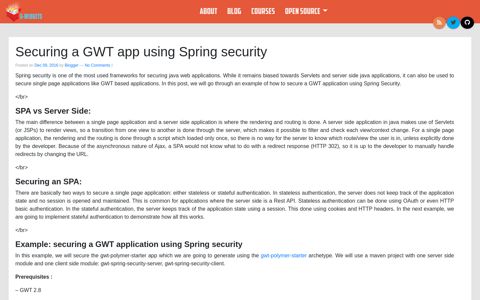 Securing a GWT app using Spring security | G-Widgets