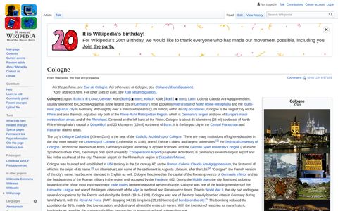 Cologne - Wikipedia