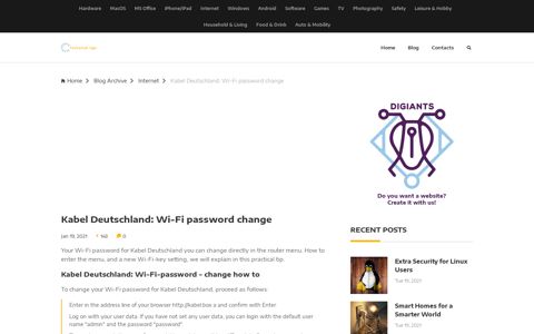 Kabel Deutschland: Wi-Fi password change - Technical tips