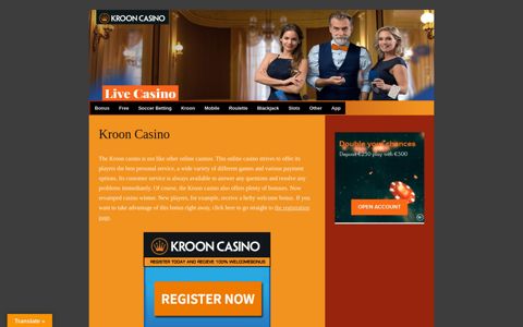 🥇 KROON CASINO - Kroon Casino: €200 BONUS = €200 ...