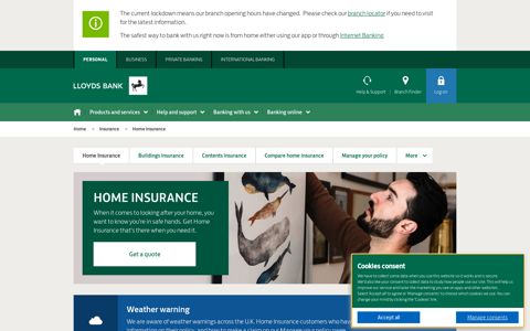 Home Insurance | Lloyds Bank