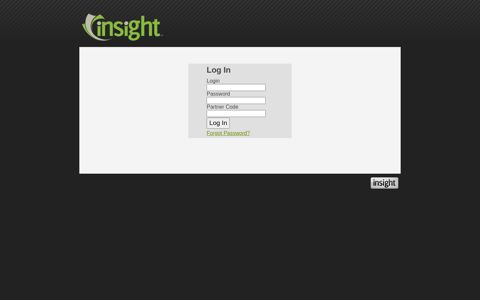 Insight Card Services: Log In