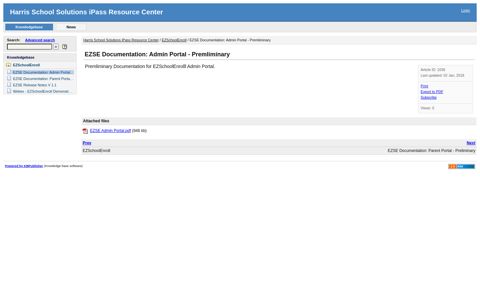 EZSE Documentation: Admin Portal - Premliminary - Harris School ...
