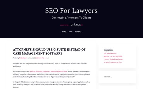 G Suite As Case Management Software | Attorney Productivity
