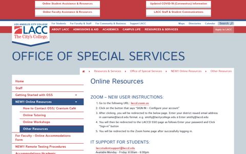 NEW!! Online Resources - Other Resources - Los Angeles ...