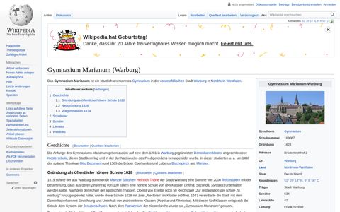 Gymnasium Marianum (Warburg) – Wikipedia