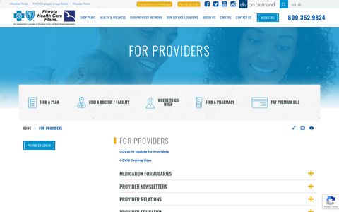 For Providers | Florida Health Care Plans