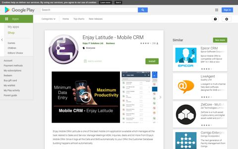 Enjay Latitude - Mobile CRM – Apps on Google Play