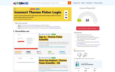 Iconnect Thermo Fisher Login