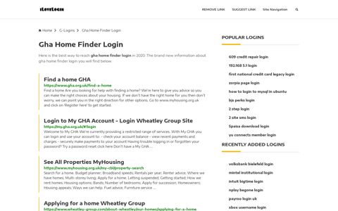 Gha Home Finder Login ❤️ One Click Access - iLoveLogin