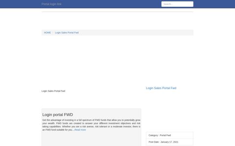 [LOGIN] Login Sales Portal Fwd FULL Version HD ... - Portal login link
