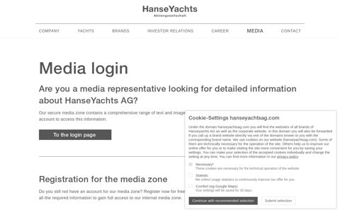 Media Login | HanseYachts AG