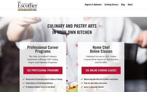 Escoffier Online: Online Cooking Classes