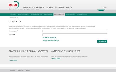 Online-Service KEW Neunkirchen