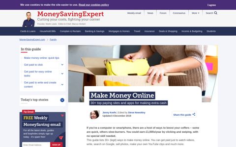 Make Money Online: Paying sites and apps for making cash ...