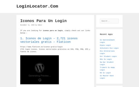 Iconos Para Un Login - LoginLocator.Com