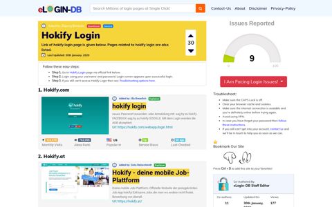 Hokify Login - A database full of login pages from all over the ...