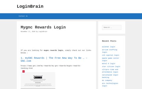 mygnc rewards login - LoginBrain
